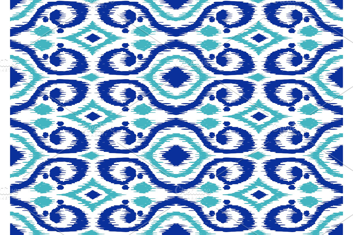 Ikat geometric folklore pattern. in Patterns - product preview 8