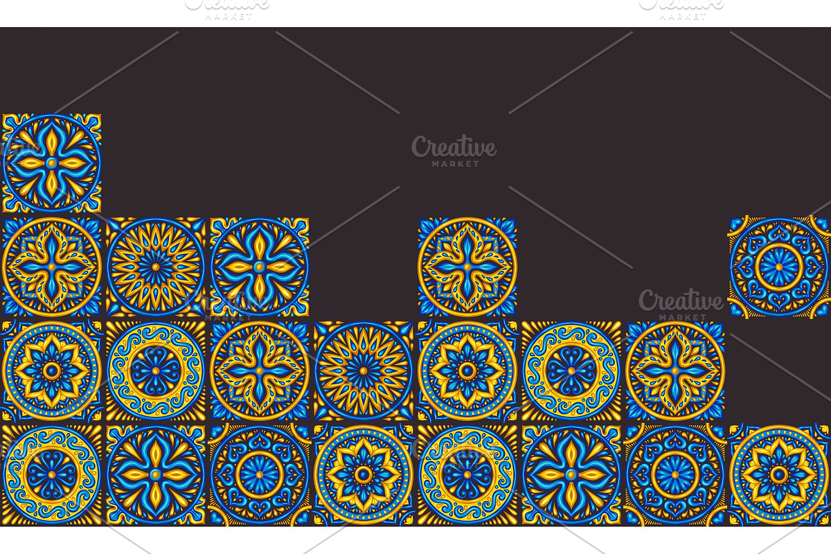 Moroccan ceramic tile background. in Textures - product preview 8