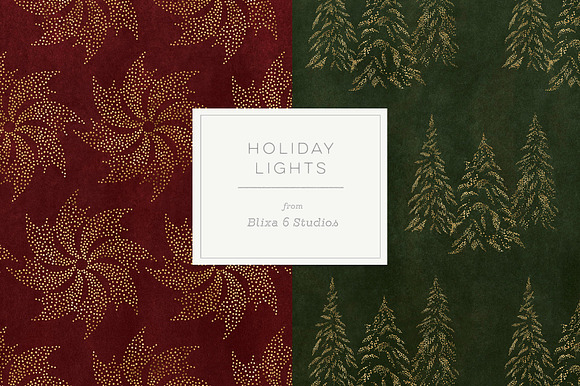 Holiday Lights: Digital Backgrounds in Patterns - product preview 2