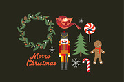 christmas elements/greetings