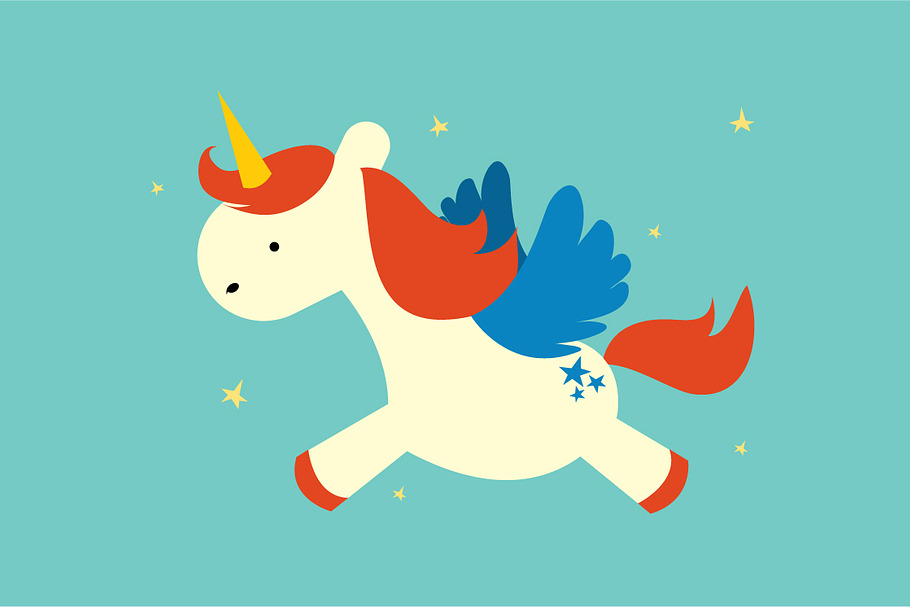 unicorn vector/illustration in Illustrations - product preview 8