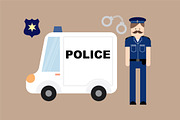 police vector/illustration