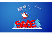 Christmas advertising design card