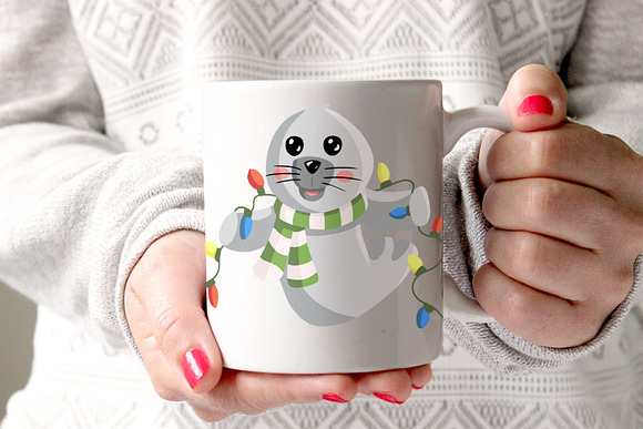 Baby Seals Traditional Christmas in Illustrations - product preview 2