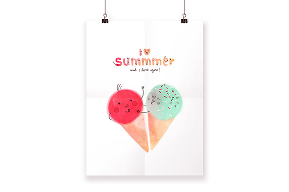 I love Summmer illustration in Illustrations - product preview 3