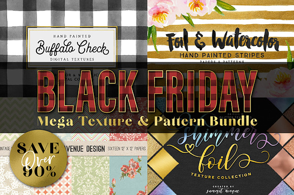Black Friday Sale Bundle in Textures - product preview 6