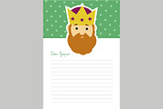 Letter template to king Gaspar