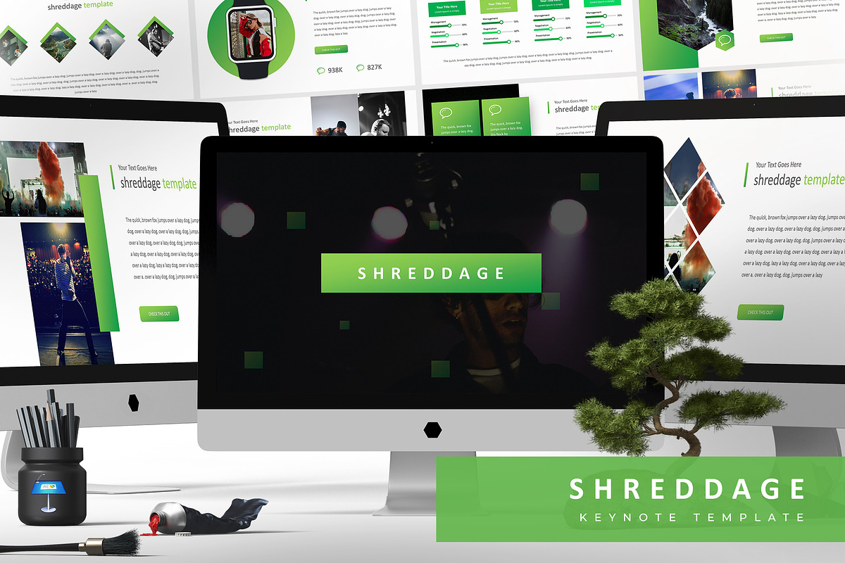 Shreddage - Keynote Template in Keynote Templates - product preview 8