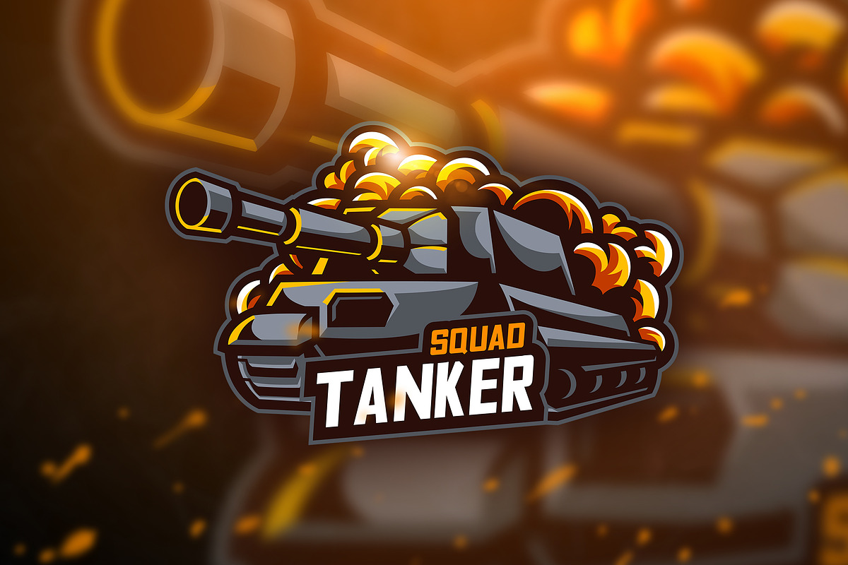 Tanker Squad - Mascot & Esport Log in Logo Templates - product preview 8