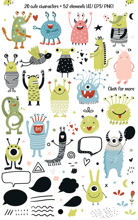Love Monsters in Illustrations - product preview 5