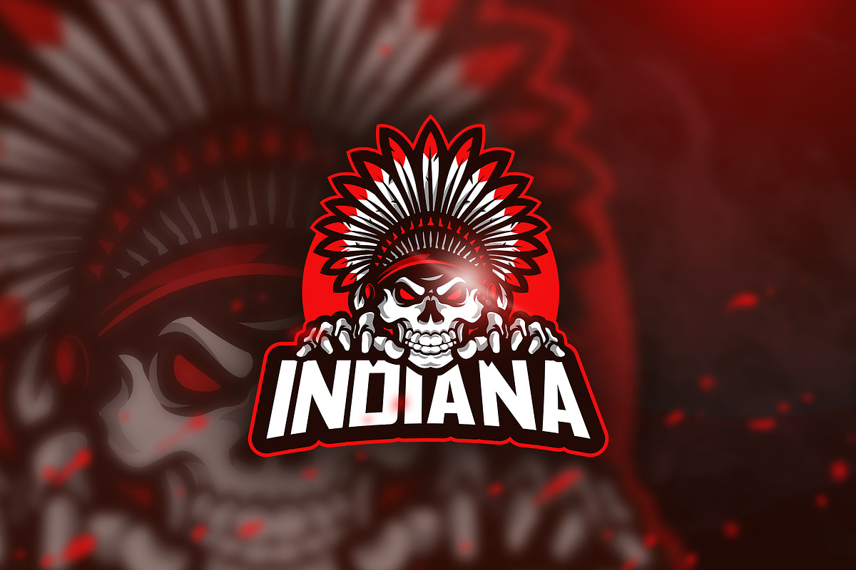 Indiana - Mascot & Esport Logo in Logo Templates - product preview 8