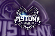 Piston Squad - Mascot & Esport Logo