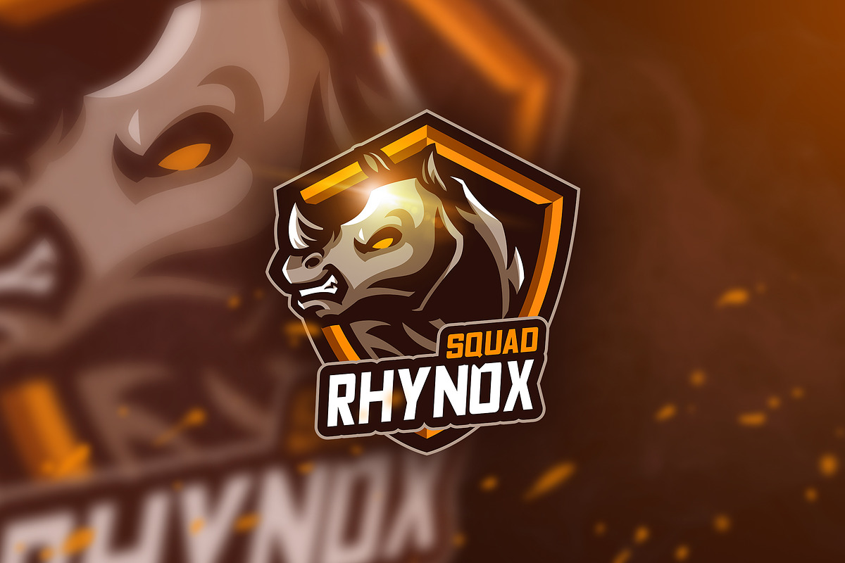 Rhynox Squad - Mascot & Esport Logo in Logo Templates - product preview 8