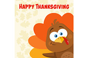 Happy Turkey Greeting Card