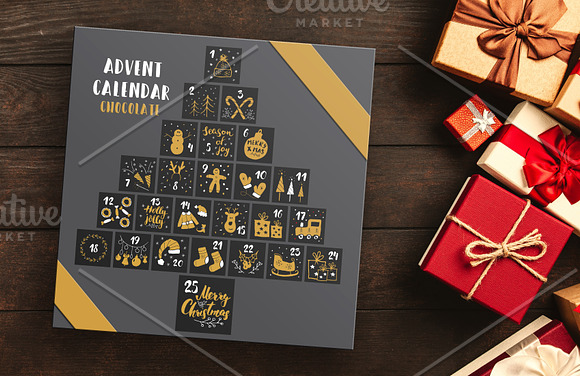 Christmas Advent Calendar v2 in Illustrations - product preview 3