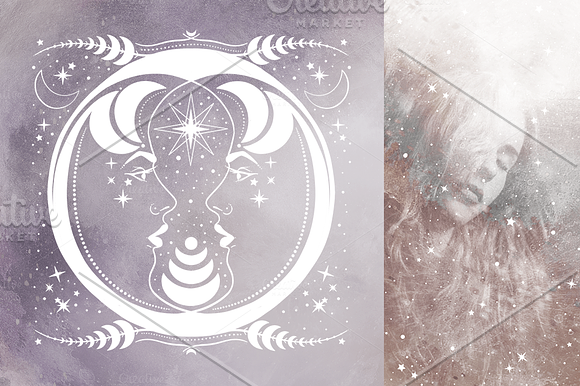 Moon Goddess Illustrations in Illustrations - product preview 4