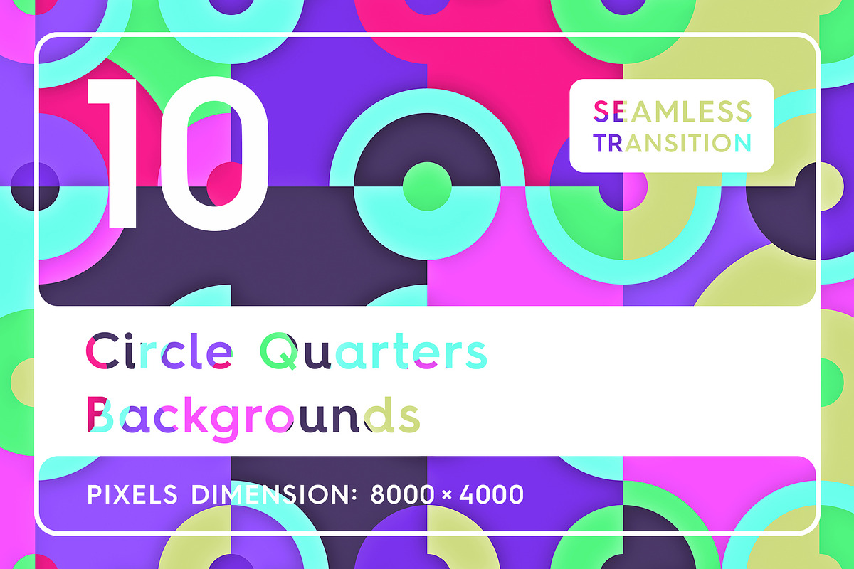 10 Circle Quarters Backgrounds in Textures - product preview 8
