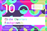 10 Circle Quarters Backgrounds