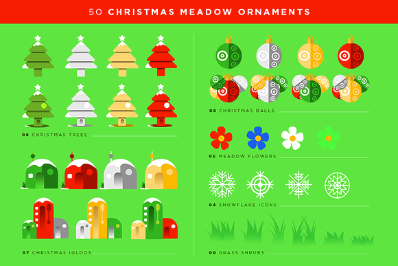 Xmas Meadow Font & Grpahics Bundle in Display Fonts - product preview 5