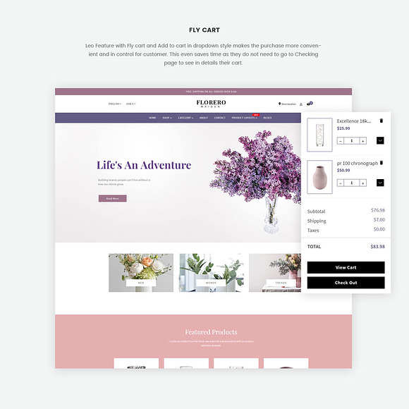 FREE LEO FLORERO - FLOWERS AND VASES in Bootstrap Themes - product preview 5
