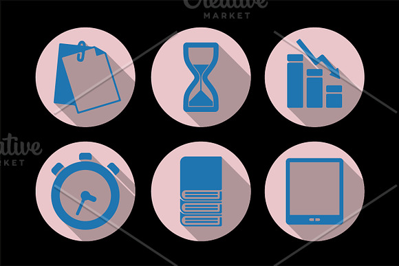 Set of office icons in Graphics - product preview 3
