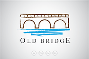 Old Bridge Logo Template