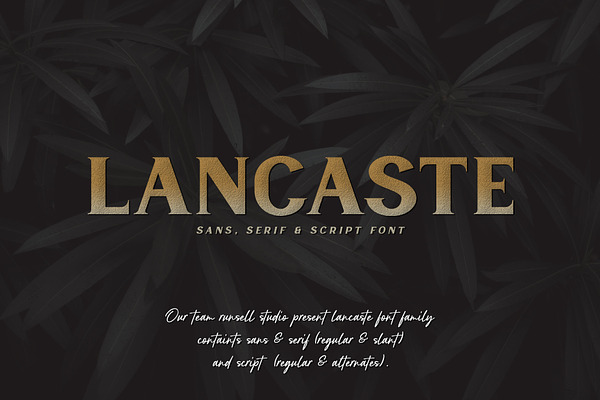 Lancaste - 3 Fonts