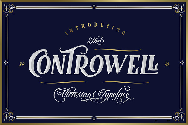 Controwell Victorian Typeface 30%!
