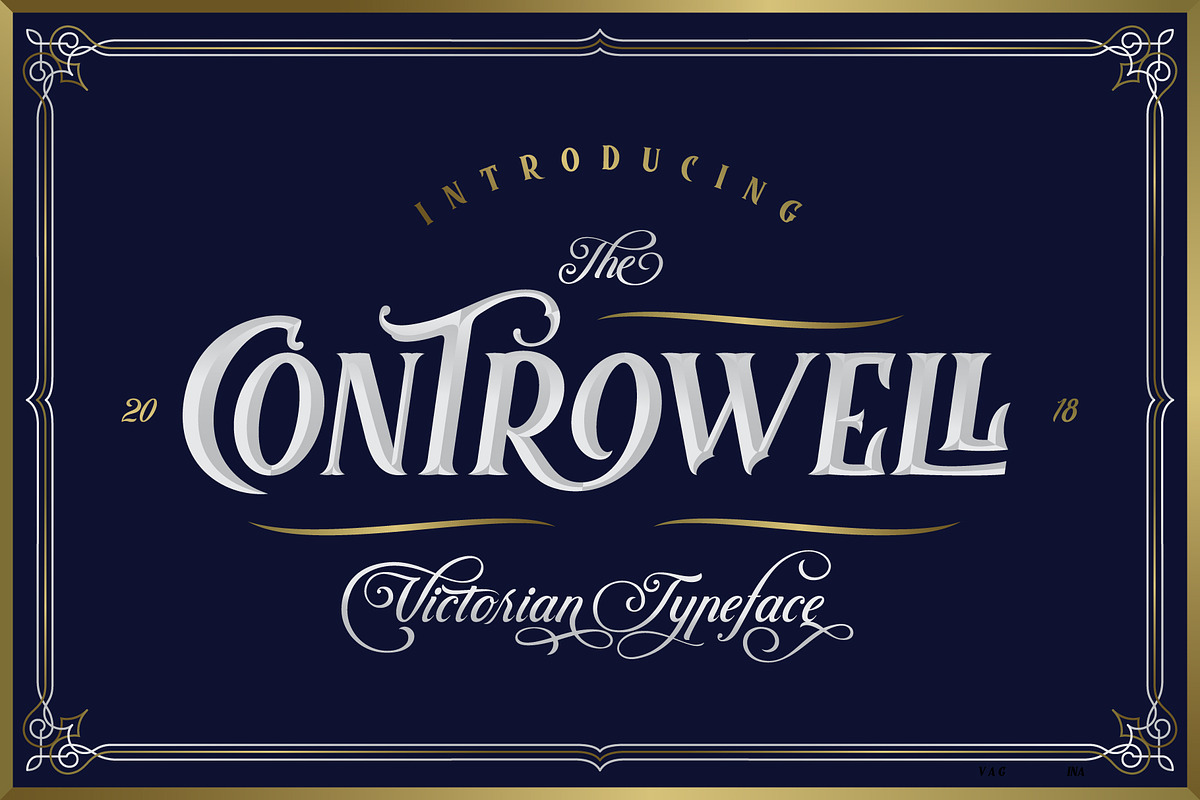 Controwell Victorian Typeface 30%! in Display Fonts - product preview 8