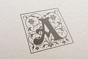 26 monogram with capital letters