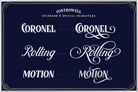 Controwell Victorian Typeface 30%! in Display Fonts - product preview 7