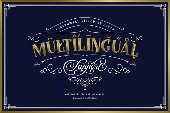 Controwell Victorian Typeface 30%! in Display Fonts - product preview 8