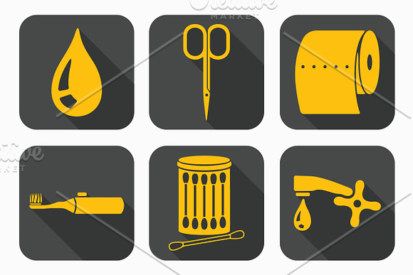 Set of hygiene icons in Icons - product preview 1