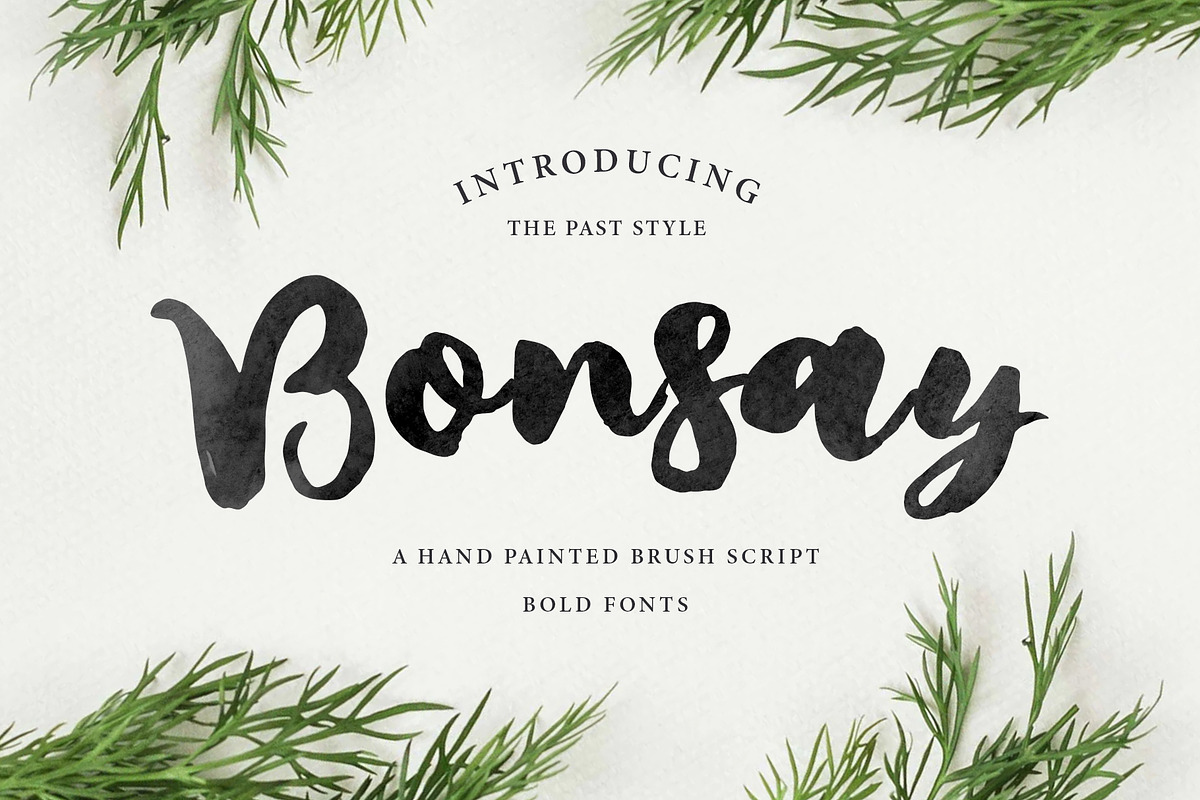 Bonsay Brush Fonts in Script Fonts - product preview 8