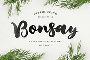 Bonsay Brush Fonts