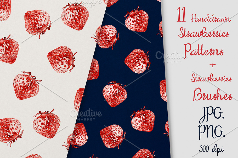 11 Strawberries Patterns & Brash in Patterns - product preview 8