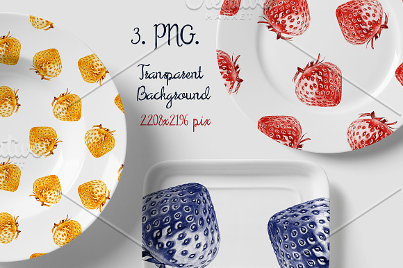 11 Strawberries Patterns & Brash in Patterns - product preview 1