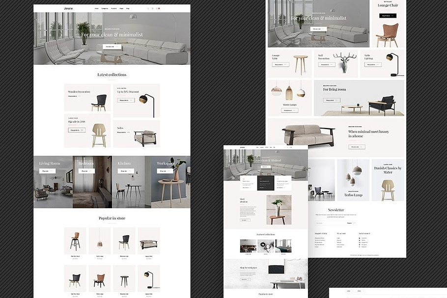 LEO JESSIE - FURNITURE AND HOME DECO in Bootstrap Themes - product preview 8