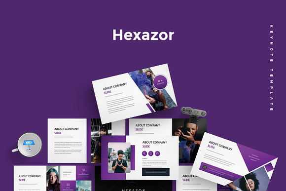 Hexazor - Keynote Template in Keynote Templates - product preview 3