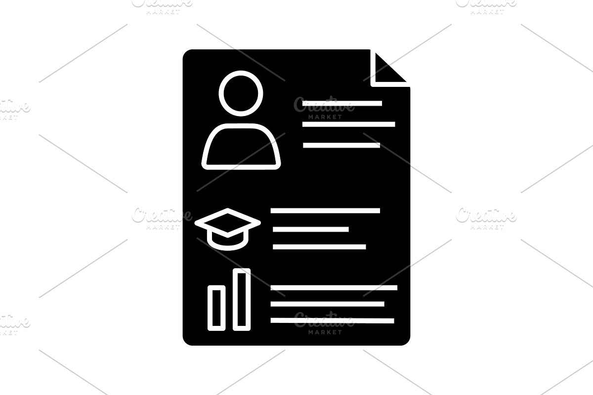 Resume glyph icon in Icons - product preview 8