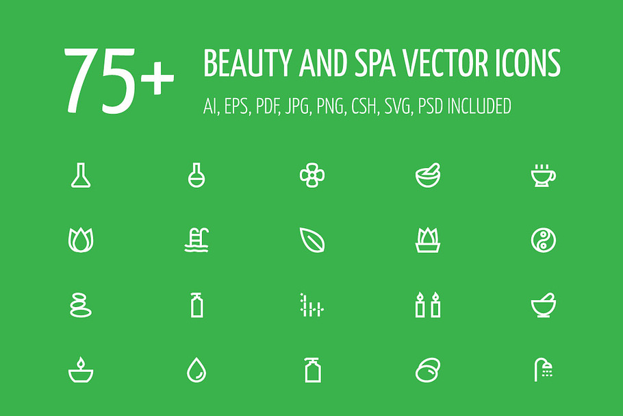 75+ Beauty and Spa Vector Icons in Graphics - product preview 8