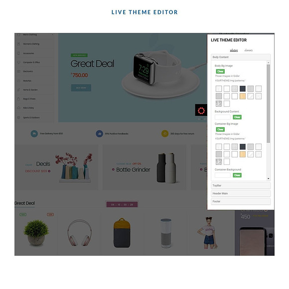 LEO LIQUID - HITECH, FASHION, BEAUTY in Bootstrap Themes - product preview 3