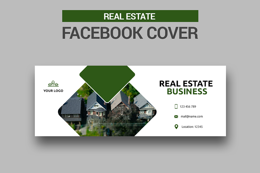 Real Estate Facebook Cover in Facebook Templates - product preview 8