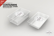 Clear Film Seal Container Mockup