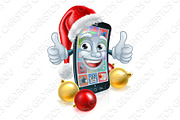 Christmas Cartoon Mobile Cell Phone