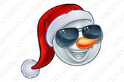 Cool Christmas Snowman Santa Hat
