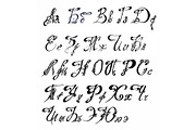 Cyrillic font of the Russian