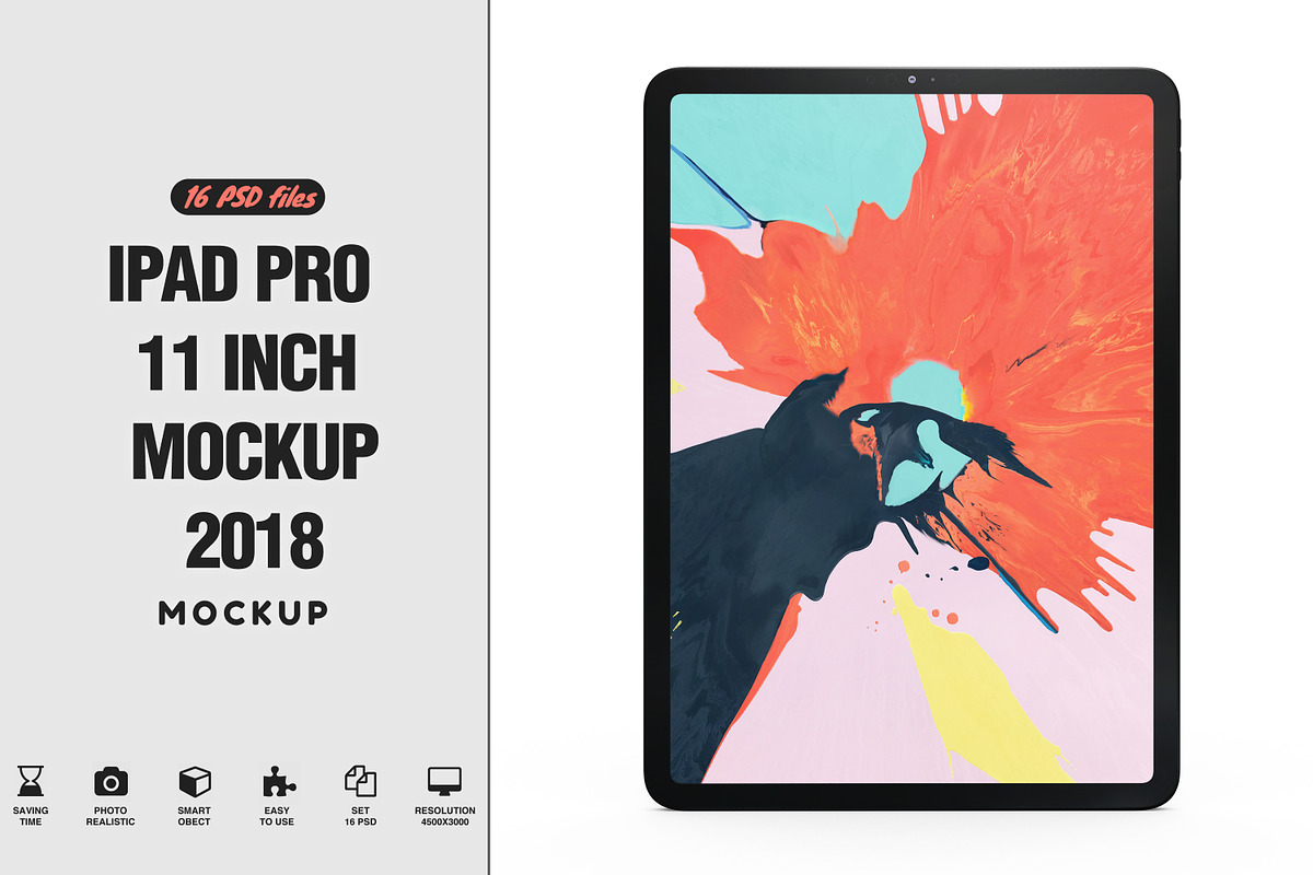 iPad Pro 11 inch 2018 mockup in Mobile & Web Mockups - product preview 8