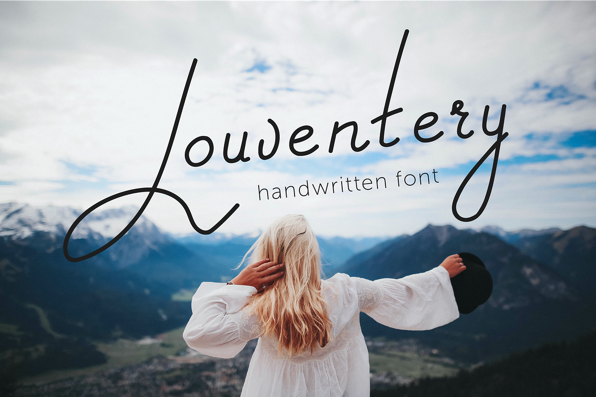 Louventery | a script font in Script Fonts - product preview 8