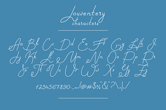 Louventery | a script font in Script Fonts - product preview 1